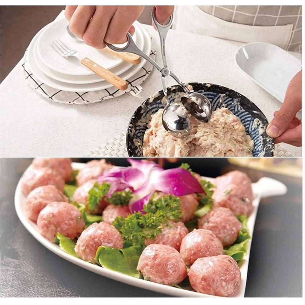 NORPRO ๐ VINTAGE 90โs STAMPED NORPRO STAINLESS STEEL MEATBALL FRUIT BALL SCOOPER - Picture 6 of 15